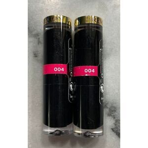 Revlon Super Lustrous Shine Lipstick 004 Cherries in the Snow Lot of 2